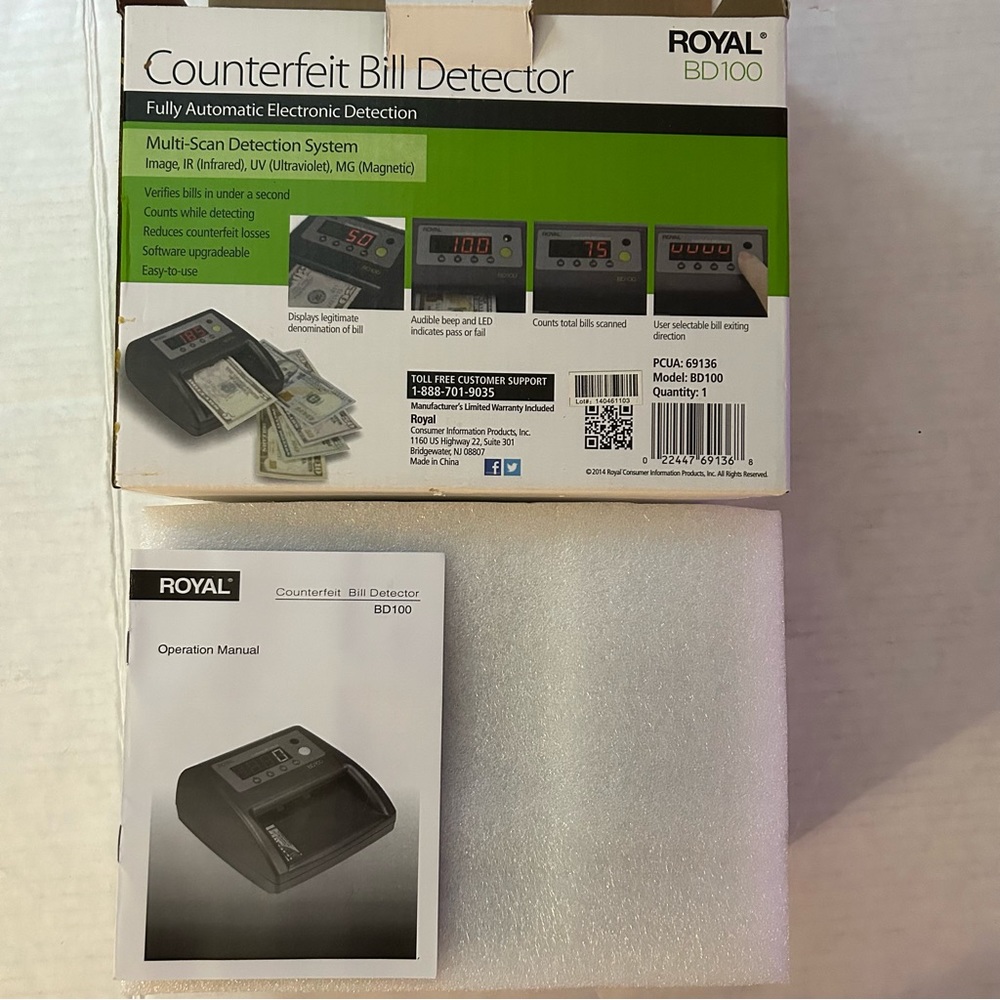 Counterfeit bill detector